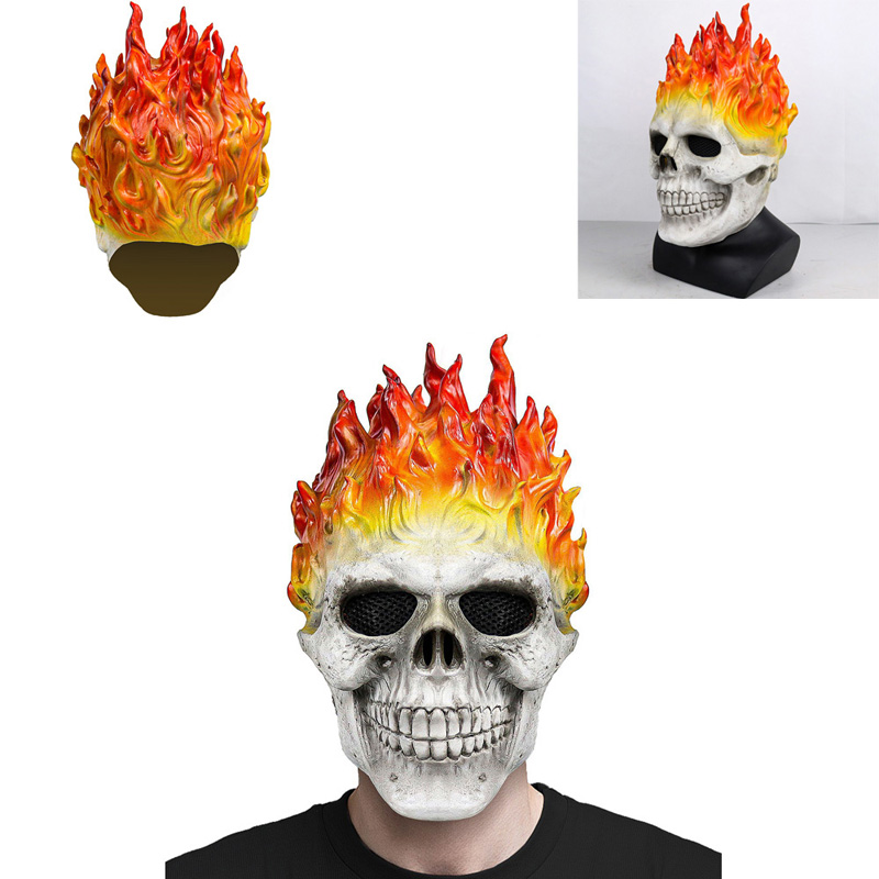 Cosplay Flame Prop - Уникальный косплей пламенный скелет жуткий страшный