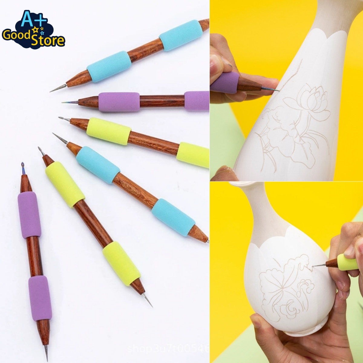 Foam Clay Sculpt - Двусторонний инструмент для резьбы по керамике