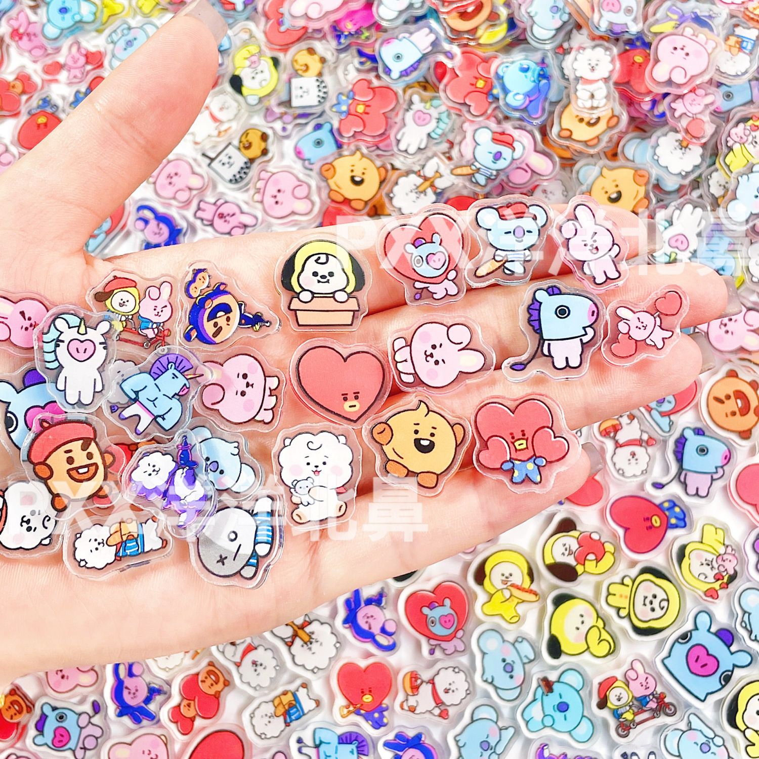 Cosplay Prop Diy - 100 шт. акриловых элементов BT21 BTS,