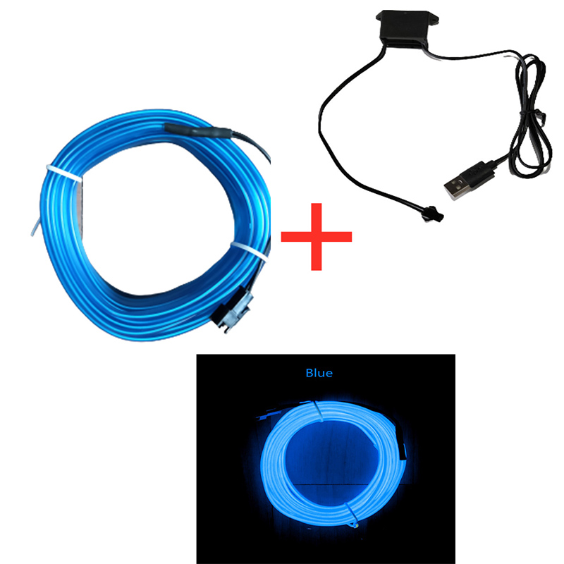 Светодиодная лента для интерье – обзор и цена Led El Wire