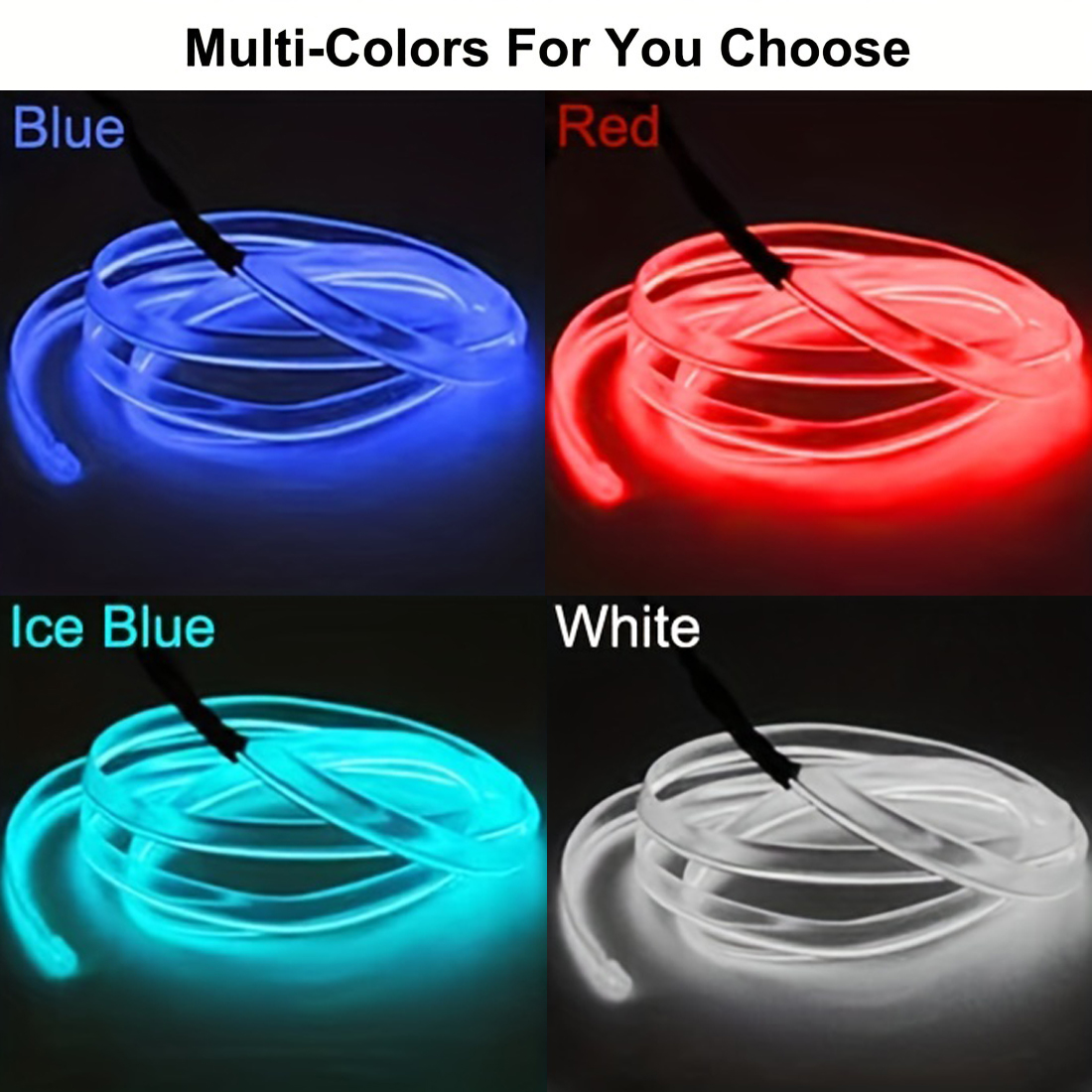 5-метровые неоновые светодиодн – обзор и цена Led El Wire