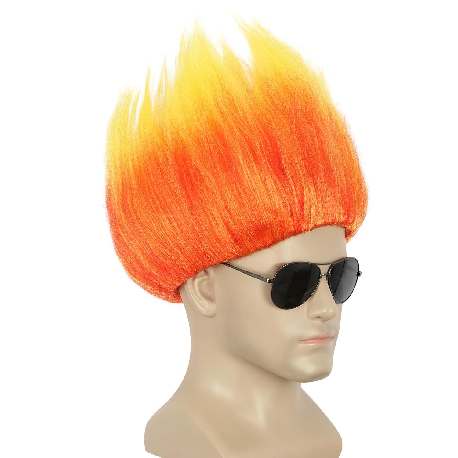 Короткий оранжевый парик, колю – обзор и цена Cosplay Flame Prop
